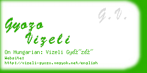 gyozo vizeli business card